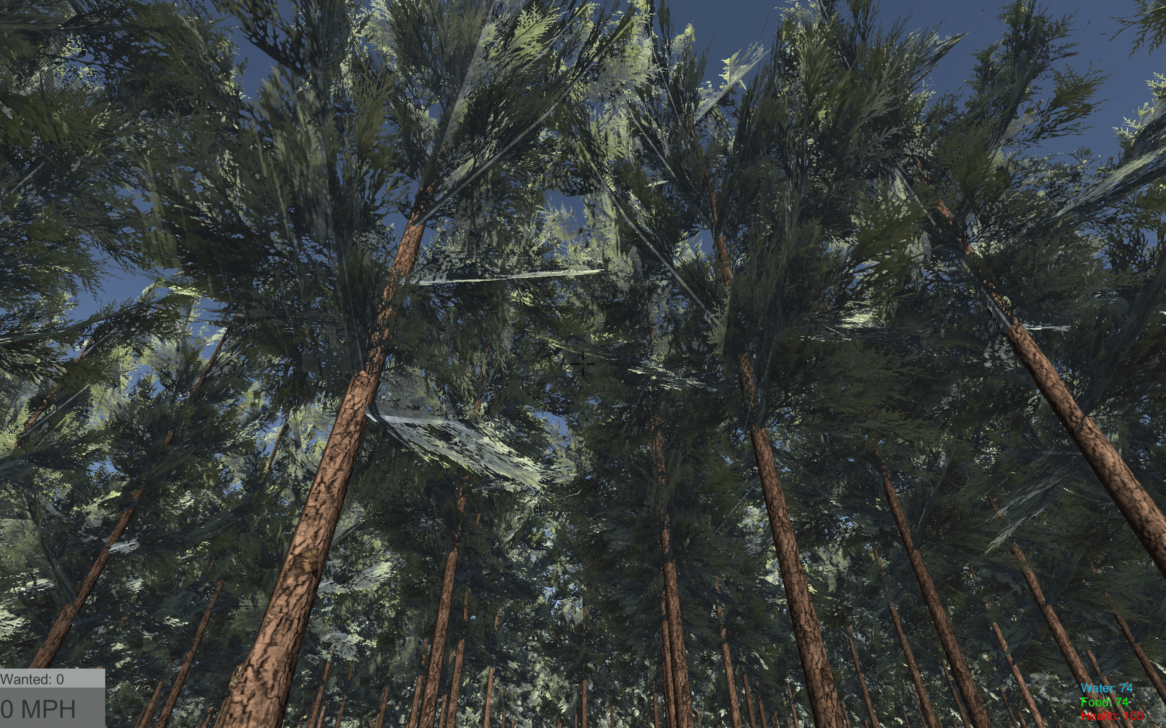 High quality virtual trees from below
